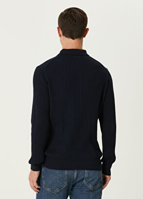 Beymen Club Navy Blue Polo Neck Knitwear - 5