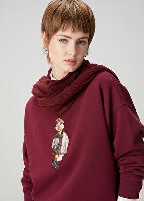 Beymen Club Bordo Ördek Nakışlı Sweatshirt - 3