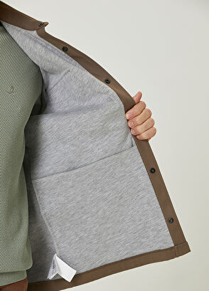 Beymen Club Deve Tüyü Diyagonal Dokulu Dış Gömlek - 8