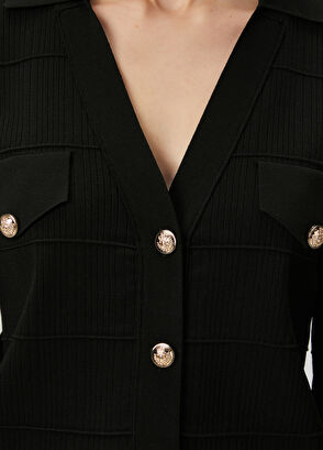 Beymen Club Black Polo Cardigan - 6