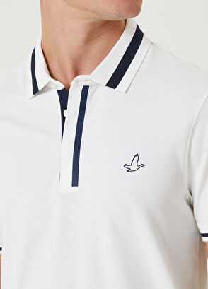 Beymen Club Slim Fit Beyaz Polo Yaka T-shirt - 6
