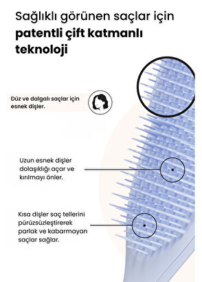Tangle Teezer Açıcı Seyehat Boy Lila Saç Fırçası - 4