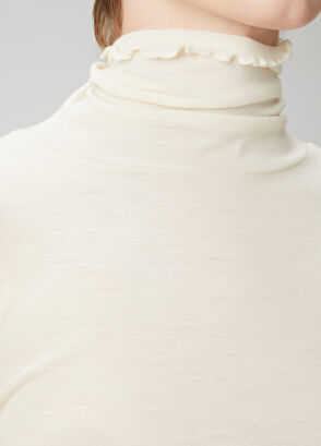 Beymen Club Ekru Basic İnce Yün T-shirt - 6