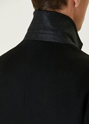 Beymen Club Black Woolen Cashmere Coat - 7