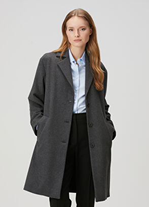 Beymen Club Grey Wool Coat - 3