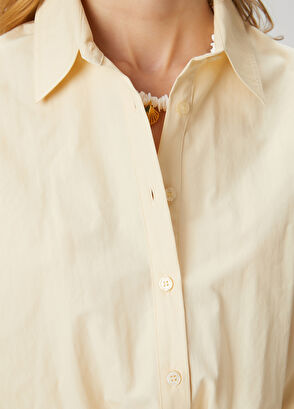 Beymen Club Cream Crop Shirt - 7