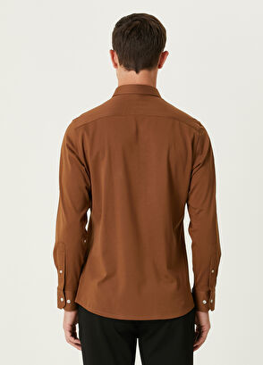 Beymen Club Deve Tüyü Logolu Gömlek - 5