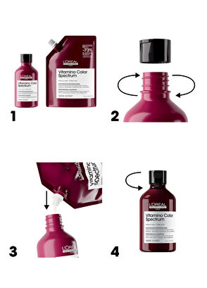 Loreal Professionnel Paris Serie Expert Vitamino Color Spectrum Boyalı Saçlar İçin Solma Karşıtı Şampuan Refill 500 ml - 8