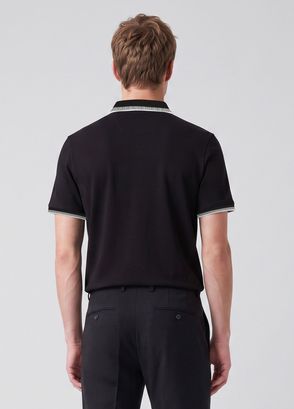 Beymen Club Black Comfort Fit Slim Ottomon Polo T-Shirt - 5