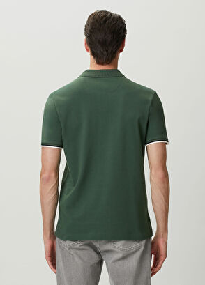 Beymen Club Lacivert Yeşil Polo Yaka T-shirt - 4