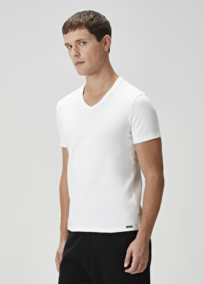Tom Ford White V-Neck Pajama Top - 3