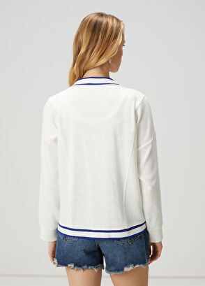 Beymen Club Mavi Beyaz Şeritli Hırka - 6