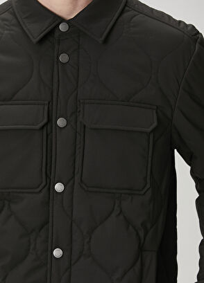 Beymen Club Siyah Kapitoneli Dış Gömlek - 6