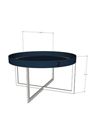 Wonderland Design Atelier Siyah Beyaz Lake Ahşap Orta sehpa - 5