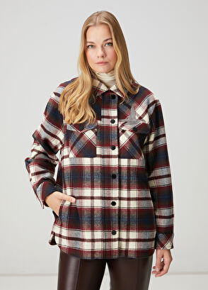 Beymen Club Burgundy Plaid Jacket - 4