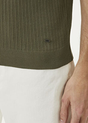 Beymen Club Çağla Polo Yaka Selanik Örgü Kısa Kollu Triko - 6