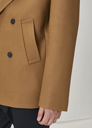 Beymen Club Camel Double-Breasted Coat - 7