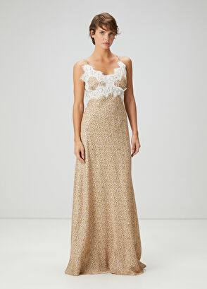 Beymen Club Pink Floral Lace Maxi Dress - 4