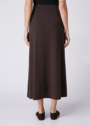 Beymen Club Brown Midi Wool Knit Skirt - 4