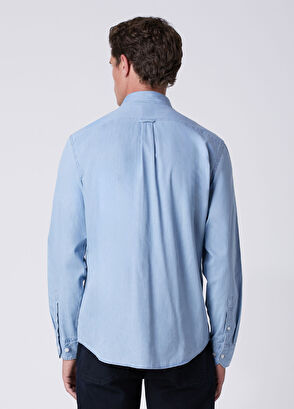 Beymen Club Mavi Yıkamalı Comfort Fit Jean Gömlek - 6