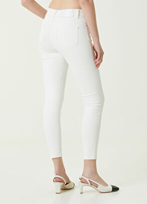 Beymen Club Kırık Beyaz Kaplamalı Skinny Jean Pantolon - 5