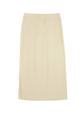 Beymen Club Bej Yırtmaçlı Midi Etek - 6