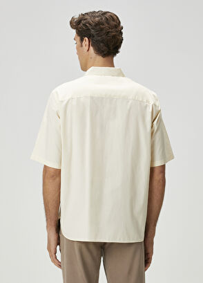 Beymen Club Krem Kısa Kollu Gömlek - 6