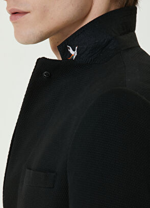 Beymen Club Siyah Petek Dokulu Blazer - 6
