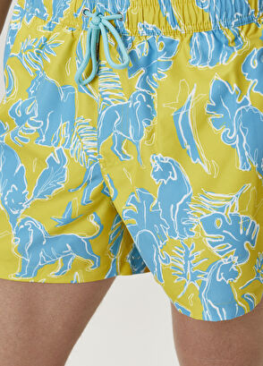 Beymen Club Yeşil Baskılı Mayo Şort - 6