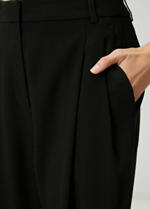 Beymen Club Black crepe palazzo pants - 5