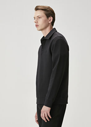 Beymen Club Comfort Fit Siyah Polo Sweatshirt - 4