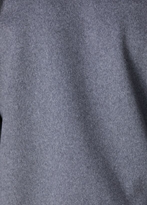 Beymen Club Grey Hooded Body Cachet Wool Sweater Coat - 10