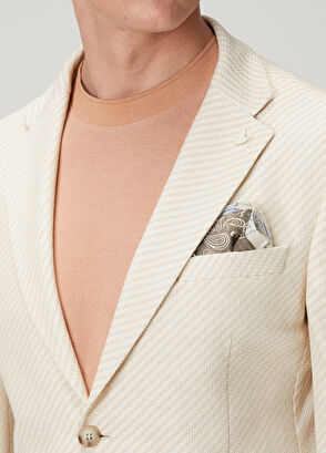 Beymen Club Ekru Bej Dokulu Ceket - 6