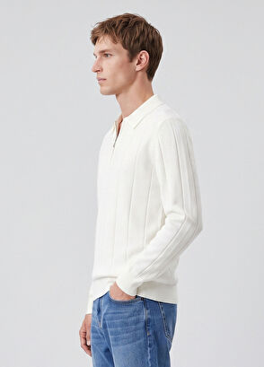 Beymen Club Off-White Polo Knitwear - 3