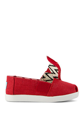 Toms 10022099 Alpargata Classic Heritage Kırmızı Kanvas Kız Çocuk Espadril - 3