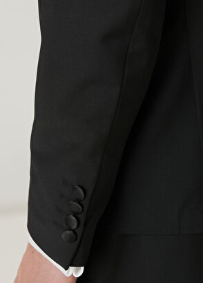 Beymen Club Black Vest Detailed Wool Tuxedo - 9