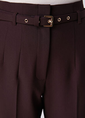 Beymen Club Plum Belted Carrot Pants - 8