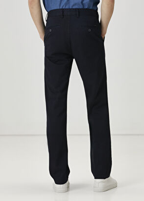 Beymen Club Regular Fit Lacivert Twill Dokulu Chino Pantolon - 3