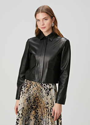 Beymen Club Black Leather Jacket - 6