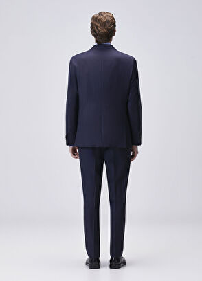 Drop 7 Lacivert Yün Takım Elbise - Görsel 7