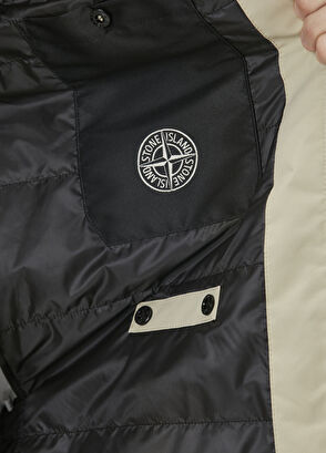 Stone Island Koyu Bej Kapüşonlu Mont - 7