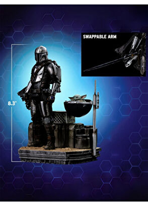 Star Wars Star Wars: The Mandalorian Din Djarin and Din Grogu Limited Edition Heykel - 6