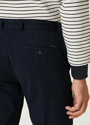 Beymen Club Slim Fit Navy Blue Twill Sport Pants - 5