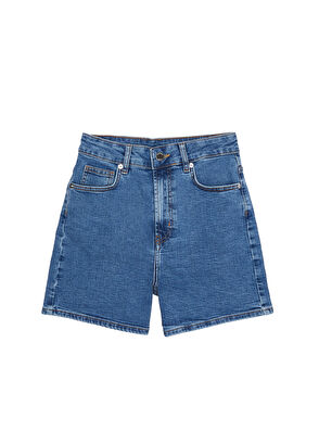 Beymen Club Blue High Waist Denim Shorts - 6