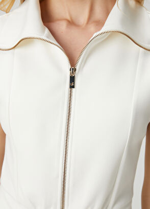 Beymen Club Kırık Beyaz Mini Elbise - 5