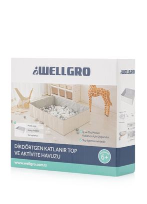 Wellgro Beyaz Gri Katlanır 150 Toplu Havuz - 6