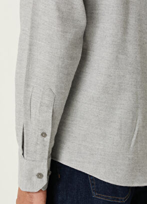 Beymen Club Comfort Fit Açık Gri Gömlek - 7
