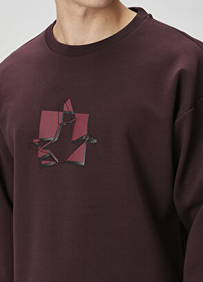 Beymen Club Bordo Logo Baskılı Sweatshirt - 6