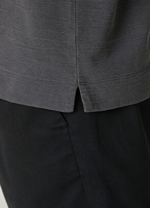 Beymen Club Anthracite Relax Fit Flamed T-Shirt - 8