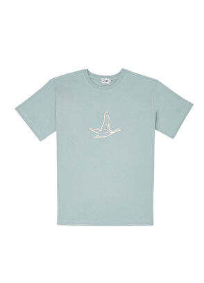 Beymen Club Mint Stone Goose Logo Printed T-Shirt - 5